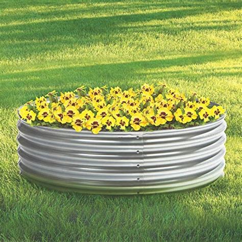 12in. deep planter box galvanized steel|Magshion 12 Inch Galvanized Outdoor Metal Raised Garden Bed, .